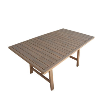 Alternative view of Τραπέζι Malibu pakoworld μασίφ ξύλο ακακίας σε φυσική απόχρωση 160x90x75εκ