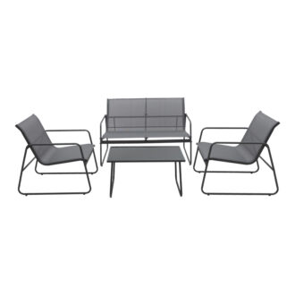 Alternative view of Σαλόνι εξωτερικού χώρου Veranda textilene-μέταλλο σε ανθρακί απόχρωση