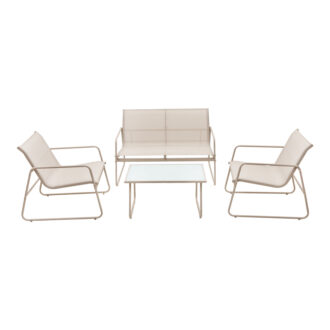 Alternative view of Σαλόνι εξωτερικού χώρου Veranda textilene-μέταλλο σε λευκή απόχρωση