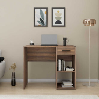 Alternative view of Γραφείο εργασίας Concept Megapap χρώμα καρυδί 90x52x75εκ.