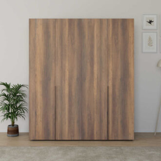 Alternative view of Ντουλάπα ρούχων Oryana Megapap τετράφυλλη χρώμα καρυδί 180x62x210εκ.