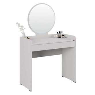 Alternative view of Τουαλέτα με καθρέπτη Curve Megapap χρώμα λευκό 90x47x142εκ.