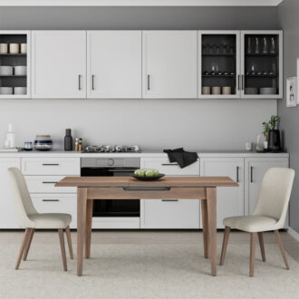 Alternative view of Τραπέζι Trendline Megapap επεκτεινόμενο χρώμα καρυδί 120/150x70x75εκ.