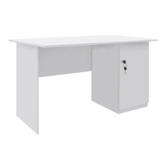 Alternative view of Γραφείο εργασίας με κλειδαριά Moto Megapap χρώμα λευκό 120x80x75εκ.