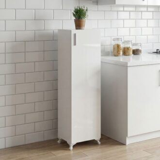 Alternative view of Ντουλάπι κουζίνας - μπάνιου Mine Megapap χρώμα λευκό 30x32x128εκ.