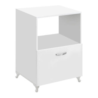 Alternative view of Έπιπλο κουζίνας για φουρνάκι Nadine Megapap χρώμα λευκό 60x57x85εκ.