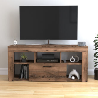 Alternative view of Έπιπλο τηλεόρασης Midili Megapap χρώμα καπνιστή καρυδιά 135x42x60,7εκ.