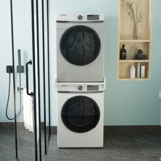 Alternative view of Βάση στήριξης πλυντηρίου - στεγνωτηρίου Sunta Megapap χρώμα λευκό 65,8x61,9x15εκ.