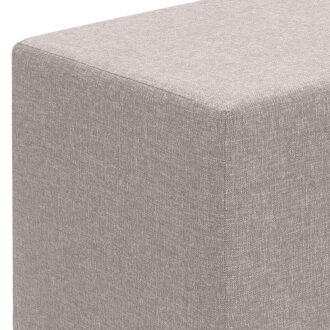 Alternative view of Σκαμπώ Linda Megapap υφασμάτινο χρώμα μπεζ 40x40x40εκ.