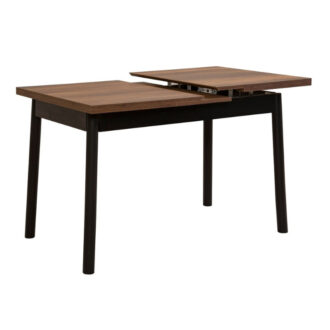 Alternative view of Τραπέζι Jemmy Megapap επεκτεινόμενο χρώμα καρυδί - μαύρο 120/153x75x77εκ.