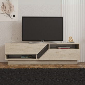 Alternative view of Έπιπλο τηλεόρασης Koza Megapap χρώμα travertine 160x40x45εκ.