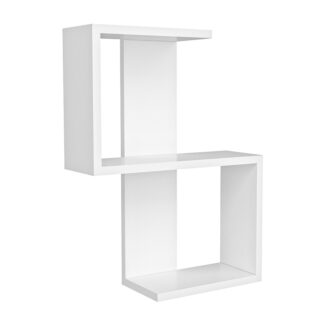 Alternative view of Ραφιέρα τοίχου Octa Megapap χρώμα λευκό 45x16,4x60εκ.