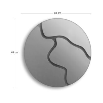 Alternative view of Διακοσμητικό τοίχου Ayna Μegapap με plexiglass Ø48x48εκ.