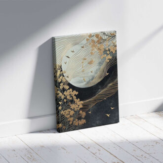 Alternative view of Πίνακας σε καμβά "Golden Moon" Megapap ψηφιακής εκτύπωσης 70x100x3εκ.