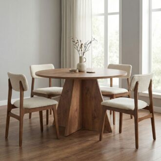 Alternative view of Τραπέζι Virela Megapap χρώμα atlantic pine Ø120x75εκ.