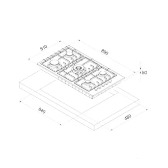 Torino piani BId 90cm
