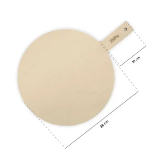 Ξύλινος Δίσκος Σερβιρίσματος Για Πίτσα ZiiPa 28cm (Σετ 2τμχ) Ziipa22 007 4