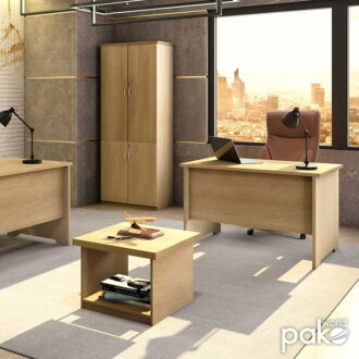 Alternative view of Γραφείο εργασίας επαγγελματικό Amazon pakoworld χρώμα sonoma 120x75x75εκ