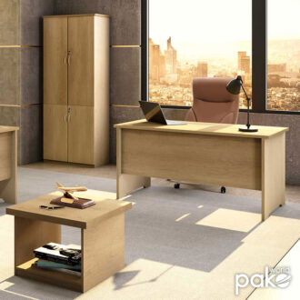 Alternative view of Γραφείο εργασίας επαγγελματικό Amazon pakoworld χρώμα sonoma 150x75x75εκ