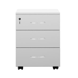 Alternative view of Συρταριέρα γραφείου επαγγελματική Amazon pakoworld τροχήλατη λευκό μελαμίνης 39x47x52.5εκ