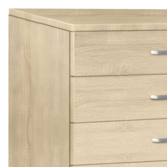 Alternative view of Συρταριέρα Gioko pakoworld με 5 συρτάρια σε φυσική απόχρωση 80x40x100εκ