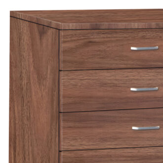 Alternative view of Συρταριερα Gioko pakoworld με 5 συρτάρια σε καρυδι απόχρωση 80x40x100εκ