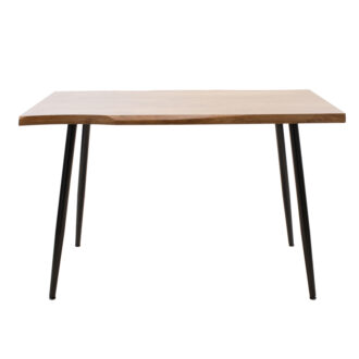 Alternative view of Τραπέζι Neve pakoworld MDF καρυδί-πόδι μεταλλικό μαύρο 120x80x75εκ