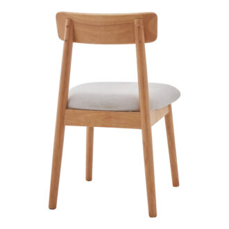 Alternative view of Καρέκλα Tullo pakoworld rubberwood σε φυσική απόχρωση 46x45x78εκ