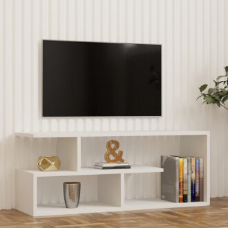 Alternative view of Έπιπλο τηλεόρασης Waldo pakoworld λευκό μελαμίνης 100x29,5x40εκ