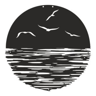 Διακοσμητικό τοίχου Seline pakooworld μαύρο μεταλλικό Φ40x1,5εκ