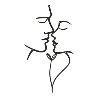 Διακοσμητικό τοίχου Lovia pakooworld μαύρο μεταλλικό 28x1,5x50εκ