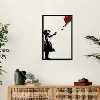 Alternative view of Διακοσμητικό τοίχου Balezo pakooworld μαύρο μεταλλικό 35x1,5x50εκ