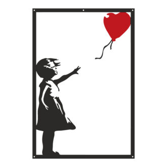 Διακοσμητικό τοίχου Balezo pakooworld μαύρο μεταλλικό 35x1,5x50εκ