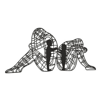 Διακοσμητικό τοίχου Innero pakooworld μαύρο μεταλλικό 50x1,5x25εκ