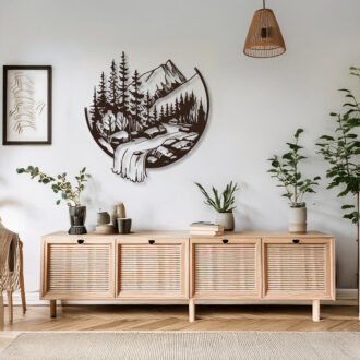 Alternative view of Διακοσμητικό τοίχου Mordio pakooworld μαύρο μεταλλικό Φ60x1,5εκ