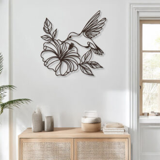 Alternative view of Διακοσμητικό τοίχου Folou pakooworld μαύρο μεταλλικό 60x1,5x60εκ