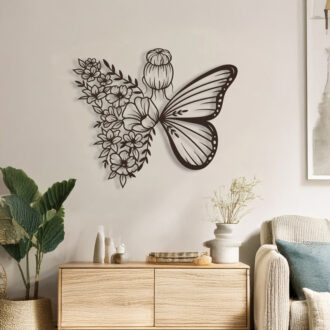 Alternative view of Διακοσμητικό τοίχου Terfia pakooworld μαύρο μεταλλικό 60x1,5x60εκ