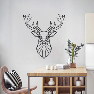 Alternative view of Διακοσμητικό τοίχου Stagio pakooworld μαύρο μεταλλικό 40x1,5x40εκ