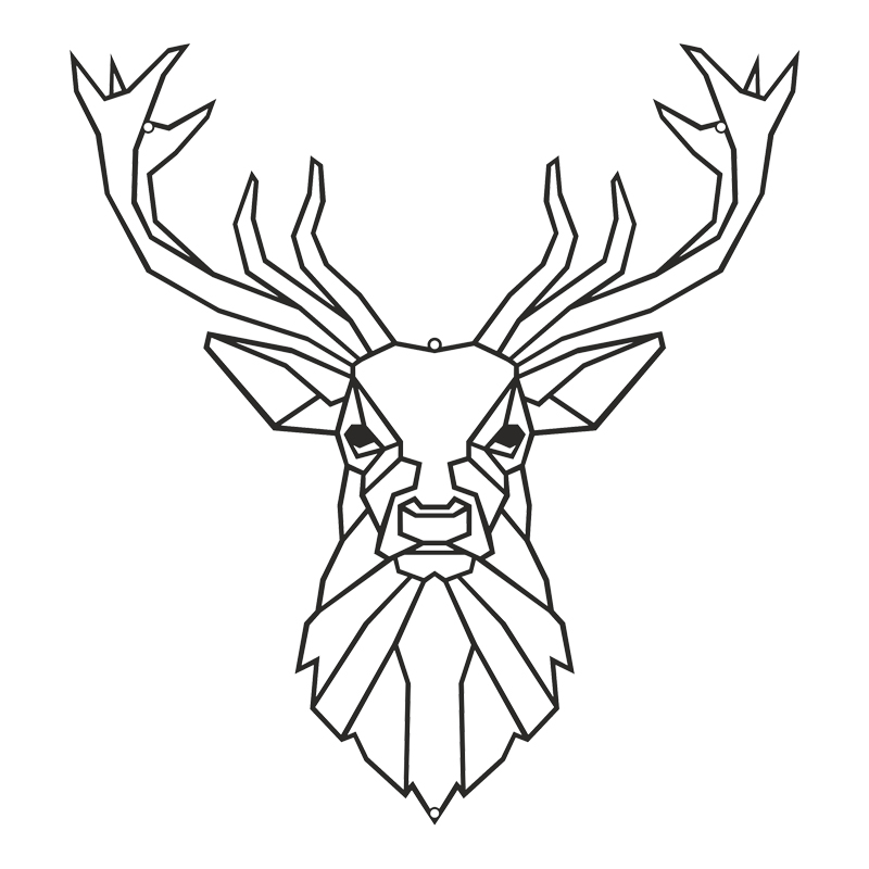 Διακοσμητικό τοίχου Stagio pakooworld μαύρο μεταλλικό 40x1,5x40εκ