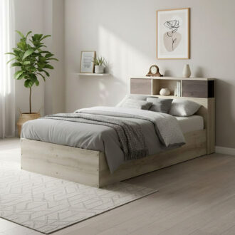 Alternative view of Κρεβάτι OLYMPUS pakoworld σε χρώμα castillo-toro 120x200εκ