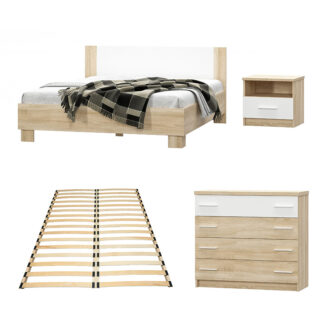 Alternative view of Σετ κρεβατοκάμαρας Geneva pakoworld 4 τμχ 160x200εκ