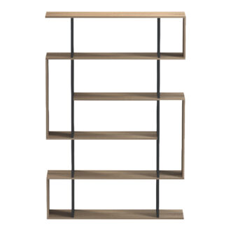 Alternative view of Βιβλιοθήκη Mito pakoworld sonoma-ανθρακί 108.5x25x161εκ