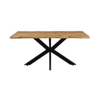 Alternative view of Tραπέζι Gilman pakoworld MDF sonoma-μαύρο 150x90x75εκ