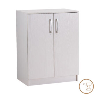 Alternative view of Παπουτσοθήκη-ντουλάπι Shordo pakoworld λευκό-oak μελαμίνης 60x40.5x80εκ