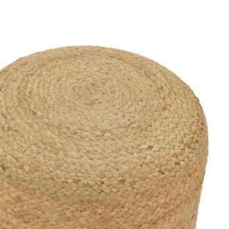 Alternative view of Σκαμπό Ovious Inart μπεζ 100% γιούτα 40x40x40εκ