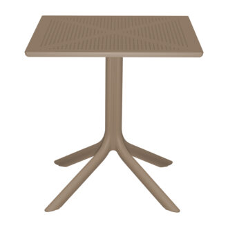 Τραπέζι Groovy pakoworld pp διατρητο cappuccino 60x60x76εκ