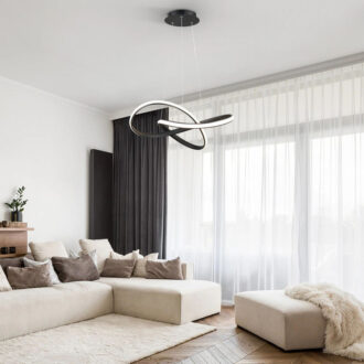 Alternative view of Φωτιστικό οροφής Artisun pakoworld led μέταλλο μαύρο Φ56x100εκ