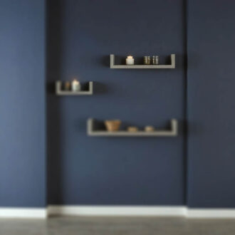 Alternative view of Ραφιέρα τοίχου Derva pakoworld σε cement γκρι απόχρωση 45x15x10cm