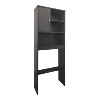 Έπιπλο μπάνιου Tazien pakoworld σε ανθρακί απόχρωση 60x24x168.5εκ