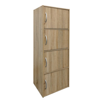 Alternative view of Ντουλάπι-στήλη Soline pakoworld σε sonoma απόχρωση 40x34.5x120εκ